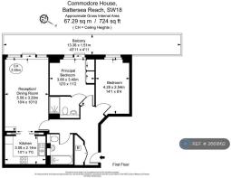 Floor Plan, Commodore House, Battersea Reach,Sw18 