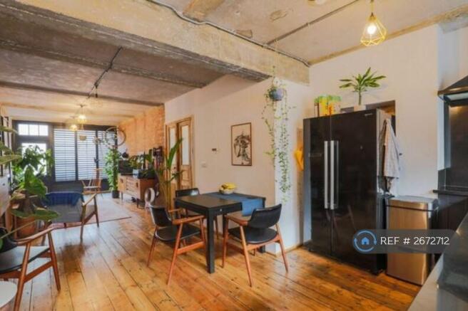 Dining Space, Large American Style Fridge
