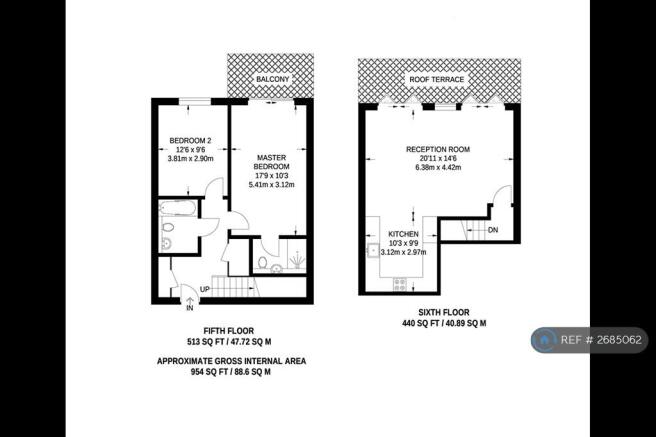 Floor Plan - Two Floors.