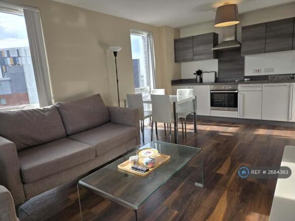 Open Kitchen Dining & Living Room