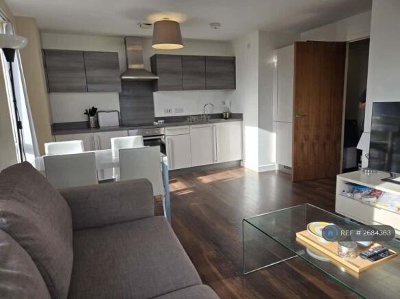 Open Kitchen Dining & Living Room