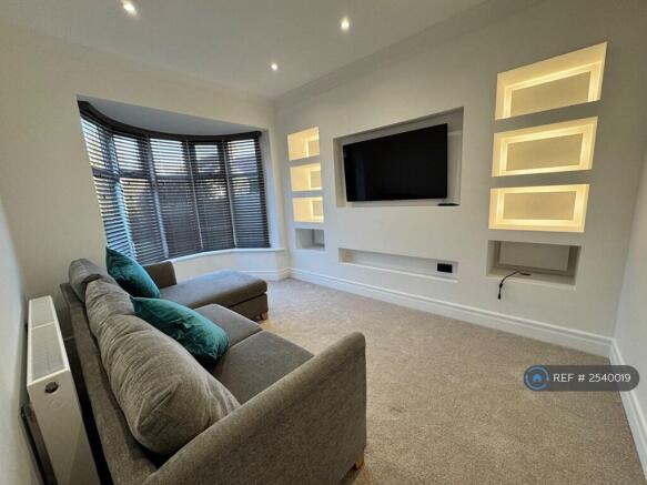 Living Room With Double Sofa Bed