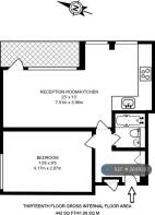 1-Bedroom Floorplan With Balcony
