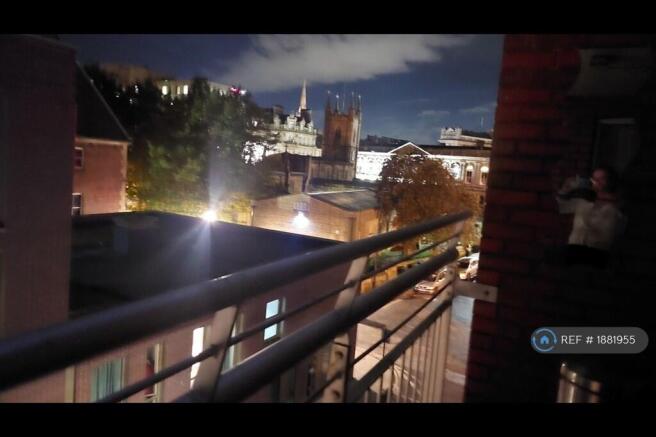 Terrqce By Night Blue And Red Room