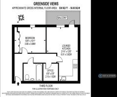 ?? Floorplan ¿ 1 Bed, 1 Bath + Office