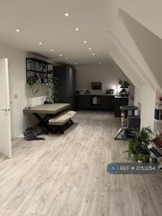 Kitchen View From Living Room