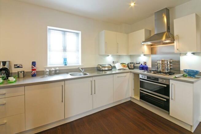 Stylish kitchen with ample storage space