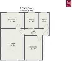 Floorplan letterhead - 6 Park Court - Ground Floor
