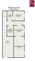 Floorplan letterhead - 6 Reine de Pres - Ground Fl