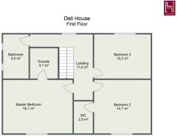 Floorplan letterhead - Dell House - First Floor - 
