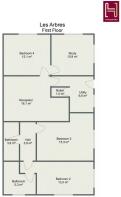 Floorplan letterhead - Les Arbres - First Floor - 