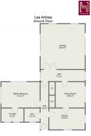 Floorplan letterhead - Les Arbres - Ground Floor -