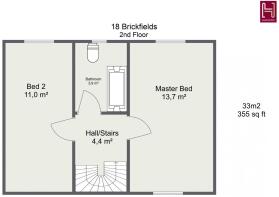 Floorplan letterhead - 18 Brickfields - 2nd Floor 