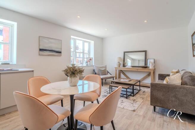Open Plan Living Room and Kitchen