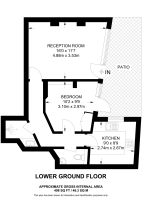 Floorplan area for info only, not for £/sq. ft valuation