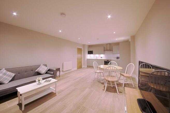 lounge and kitchen