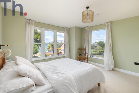 Bedroom 1 with sea views
