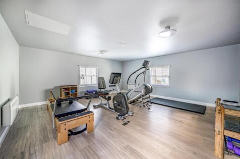 Gym above the double garage