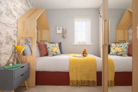 Morpeth internal bedroom 3, barratt homes, orchard green, kingsbrook