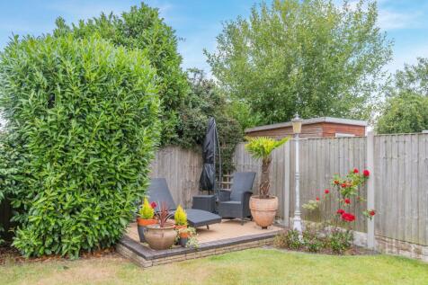 Rear garden seating area