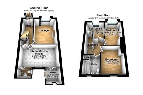 15 Orchard Gardens, DAWLISH - Floorplan