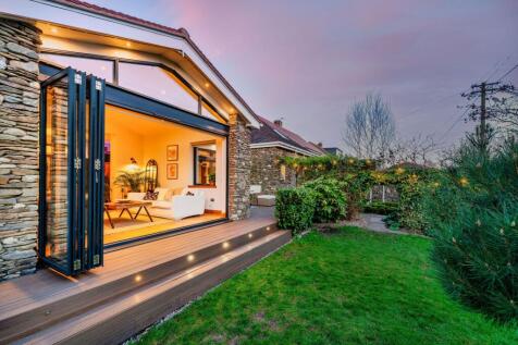 Family room at dusk