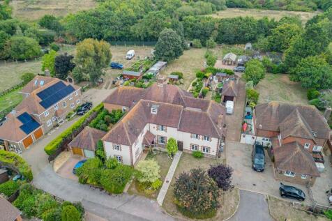 Elevated View of the Property and Garden