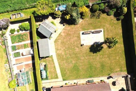 Aerial rear garden