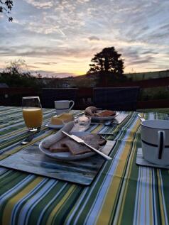 breakfast at Wheal Cottage