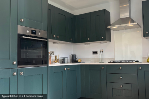 Typical kitchen area