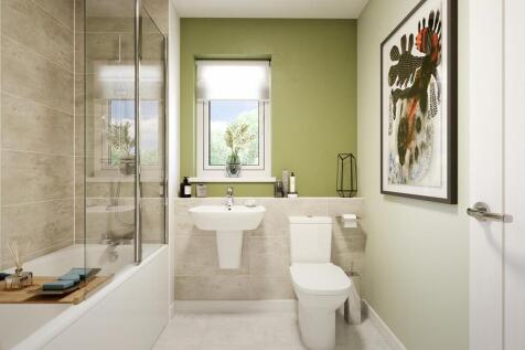 A family bathroom completes the first floor