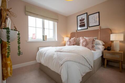 The second bedroom is large enough for a double bed