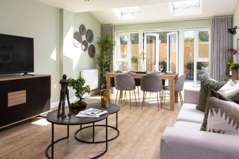 Elsworth ground floor open plan living area with french doors