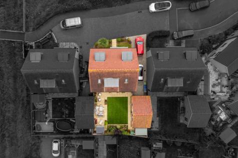 Aerial view of home