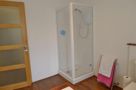 Shower in downstairs bathroom