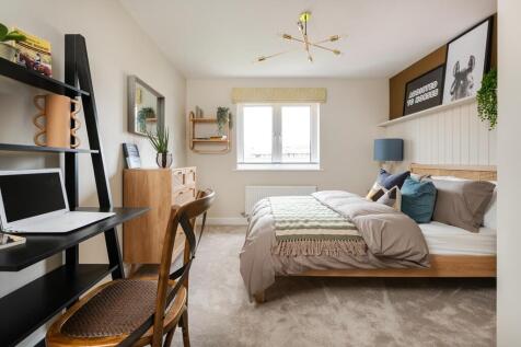 A spacious second double bedroom is perfect for guests or older children