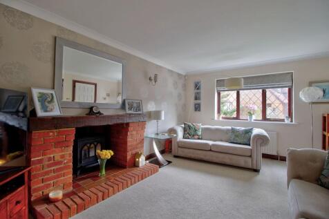 Living room showing gas stove