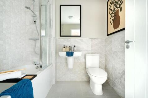 Choose from a range of tiles to personalise the main bathroom