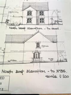 Side view of proposed development