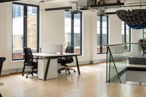 44-46 Sekforde St - desk near windows and stairw