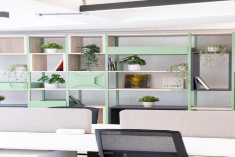 44-46 Sekforde St - feature shelving and desk ch