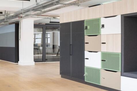 44-46 Sekforde St - locker bank and meeting room