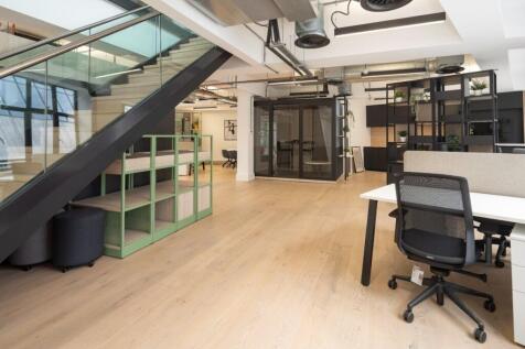 44-46 Sekforde St - staircase and open desk spac