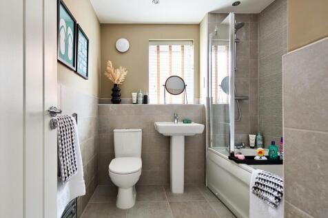 A family bathroom completes the home