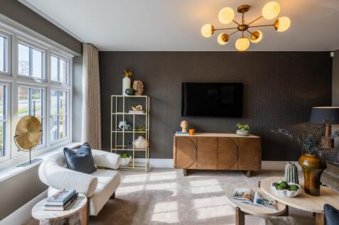 Living room of the Cambridge, a 4 bedroom house