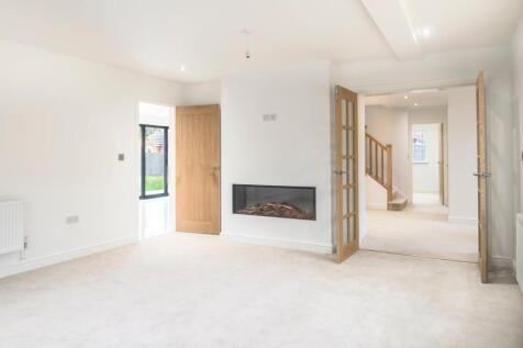 Living room with feature fireplace