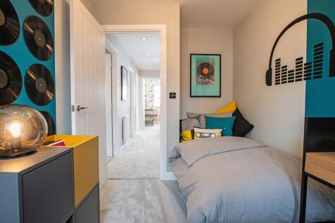 Bedroom three is a handy space for guests and little ones