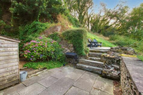 Patio and steps up to top patio