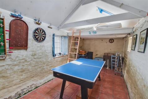 Inside stone cottage