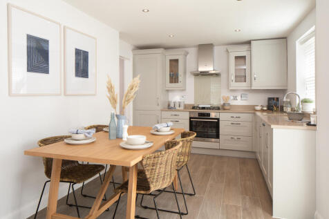 open plan kitchen and dining area, hadley, 3 bed house type